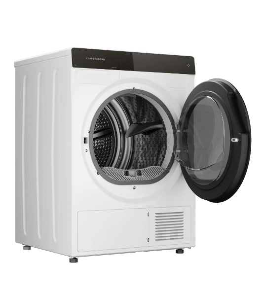 Сушильная машина Kuppersberg DM 590 W белый, 10 кг, сушка - тепловой насос, программ - 16, 60 x 85 x 62 см