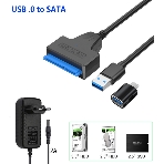 Кабель-переходник для HDD SATA USB 3.0 с доп. питанием, фото 1