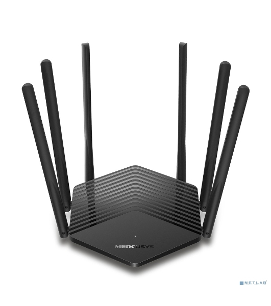 Роутер Mercusys AC1900 Wireless AC Gigabit Router, 600 Mbps at 2.4 GHz + 1300 Mbps at 5 GHz, 6×5dBi Fixed External Antennas with Beamforming, 2× G LAN Ports, 1× G WAN Port, Access Point Mode, 3X3 MU-MIMO, Parental Controls, Guest Network, Smart Connect