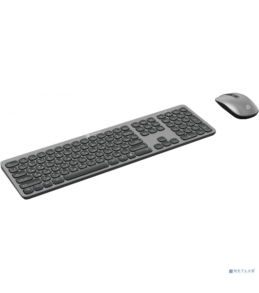 Комплект клавиатура+мышь Oklick 300M беспроводной, USB, 1600 DPI, серый/чёрный