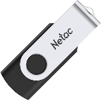 Флешка USB Netac U505 (NT03U505N-064G-20BK), 64Gb, USB 2.0, R/W 70/30, черный/серебристый, фото2