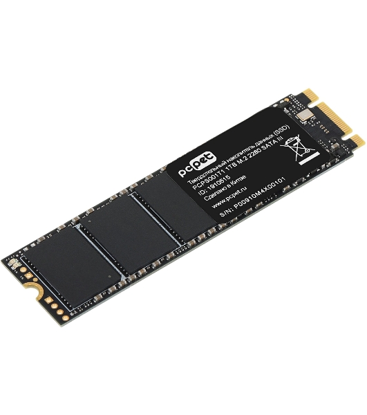 Накопитель SSD PC PET PCPS001T1, 1Tb, SATA, M.2 2280, R/W 500/450