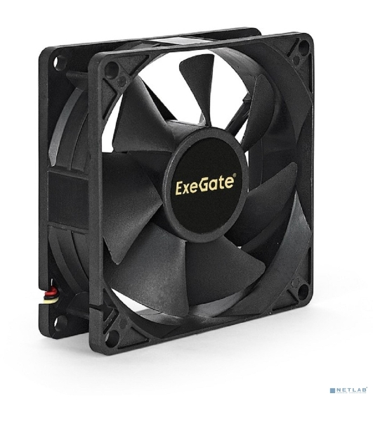 Вентилятор для корпуса ExeGate ExtraPower EP08025S2P черный, 80 мм, 2800 об/мин, 29 дБ, 2 pin