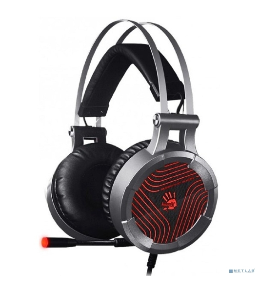 Гарнитура A4Tech Bloody G530 чёрный/серый, проводная, подсветка