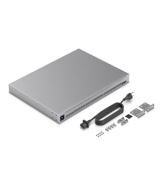 Коммутатор Ubiquiti USW-Pro-Max-24-PoE 24-port, Layer 3 Etherlighting switch with 2.5 GbE and PoE++ output 400W