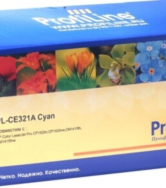 Картридж лазерный ProfiLine PL-CE321A для принтеров HP LJ CP1525N/CP1525NW/CM1415/1415fnw Cyan 1300 копий