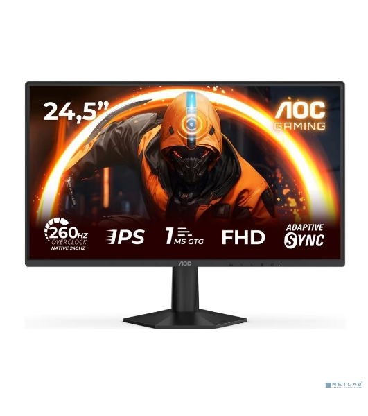 Монитор 24.5' AOC AGON 25G50Z Fast IPS, 1920x1080, 260Hz, 0.3ms, 300сd/m, 3000:1 2xHDMI(2.0), DP(1.4) ExPSU, Vesa 100, Black