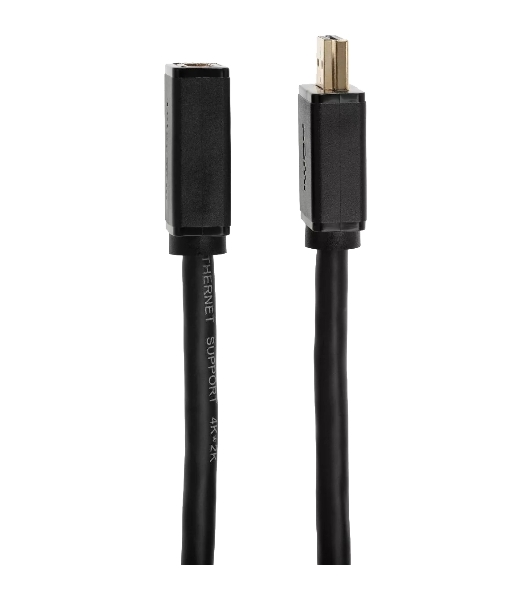 Кабель удлинительный HDMI-19M---HDMI-19F ver 2.0, 2m, TELECOM TCG235MF-2M