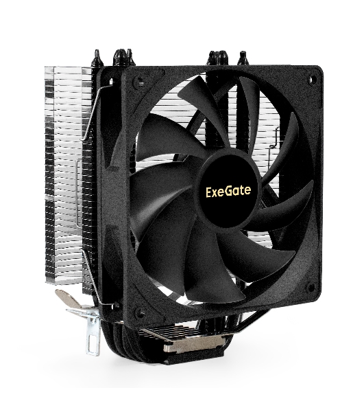Кулер для процессора ExeGate Dark Magic EE400XL-PWM черный, 120 мм, алюминий/медь, 2400 об/мин, 37 дБ, 4 pin, 140 Вт, 155 мм