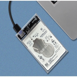 Бокс для жесткого диска 2,5' Yucun пластиковый USB 3.0 прозрачный