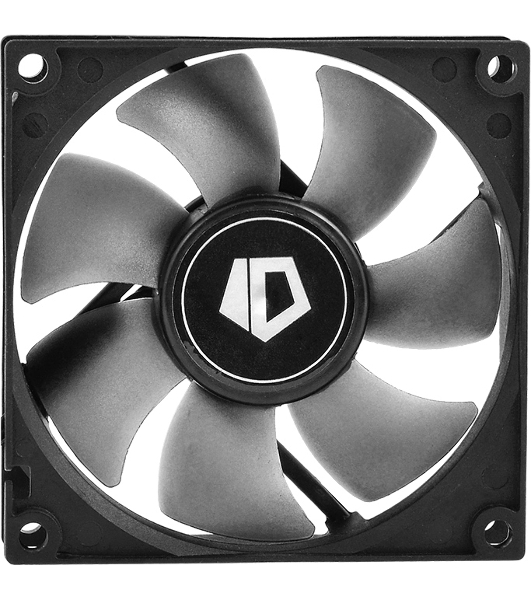 Вентилятор для корпуса ID-Cooling NO-8025-SD черный, 80 мм, 2000 об/мин, 21 дБ, 3 pin