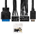 Компьютерный корпус Minitower ExeGate BAA-308UC-UNS350 (mATX, БП UNS350 с вент. 12см, 1хUSB/1хUSB 3.0/1хTypeC, HD Audio, черный), фото5