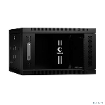 Шкаф телекоммуникационный настенный Cabeus SH-05F, 19', 6U, 368х600х350 мм (ВхШхГ), дверь: стекло, сварной, черный, фото4