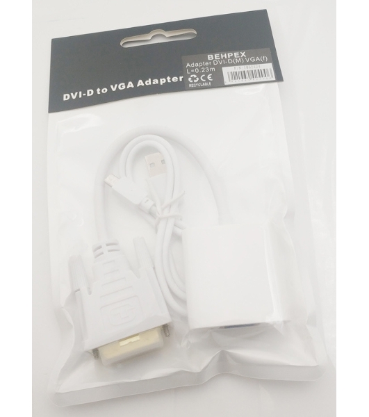 Переходник DVI-D (m) VGA (f) 0.23м
