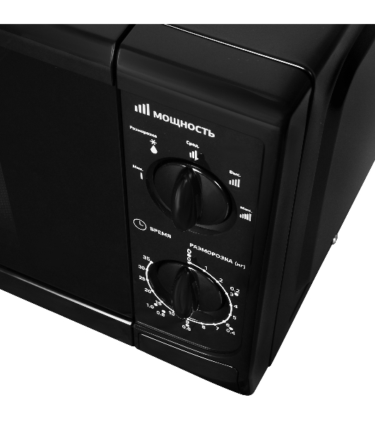 Микроволновая печь Starwind SWM5720 черный, 20 л, 700 Вт, переключатели - поворотный механизм