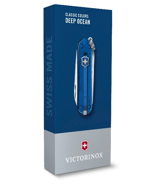 Нож перочинный Victorinox Classic Deep Ocean (0.6223.T2G) 58мм 7 функций карт.коробка