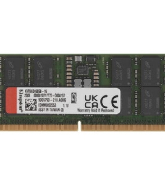 Оперативная память Kingston ValueRAM, DDR5, 16GB (1x16GB), 5600MHz, CL46, DIMM