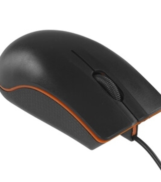 Мышь проводная Qumo Practic Office M90 черный, 1000 dpi, USB, кнопки - 3