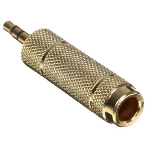 Аудио переходник Cablexpert A-35M-63F, Jack3.5(M) на Jack6.3(F) стерео, золотой, пакет, фото6