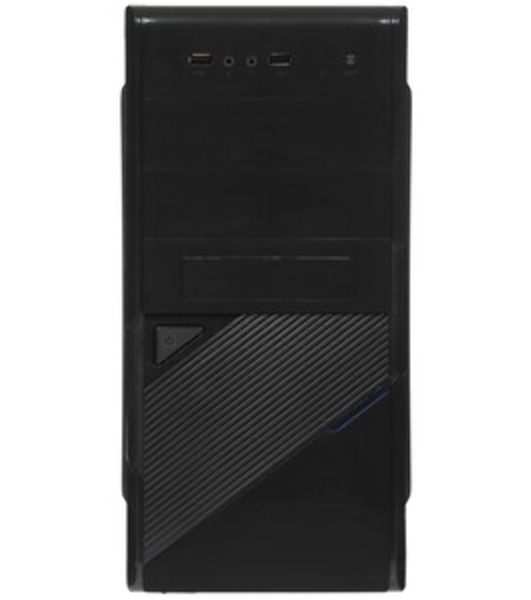 Компьютерный корпус ExeGate EX284019RUS Minitower BA-201 Black, mATX, (AA450, 80мм), 2*USB, Audio