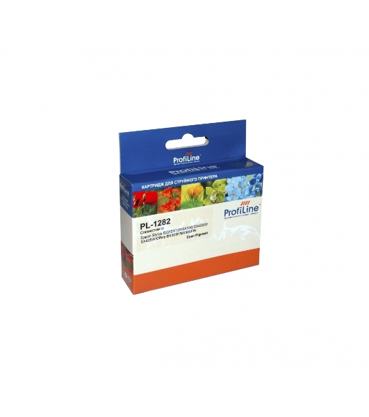 Картридж струйный ProfiLine PL-1282 для принтеров Epson StylusS22/SX125/SX130/SX420W/SX425W/Office BX305F/BX305FW Cyan пигментные