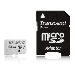 Флеш карта Micro SecureDigital 64Gb Transcend Class 10 TS64GUSD300S-A MicroSDXC Class 10 UHS-I, SD adapter, фото6