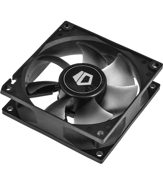 Вентилятор для корпуса ID-Cooling NO-8025-SD черный, 80 мм, 2000 об/мин, 21 дБ, 3 pin