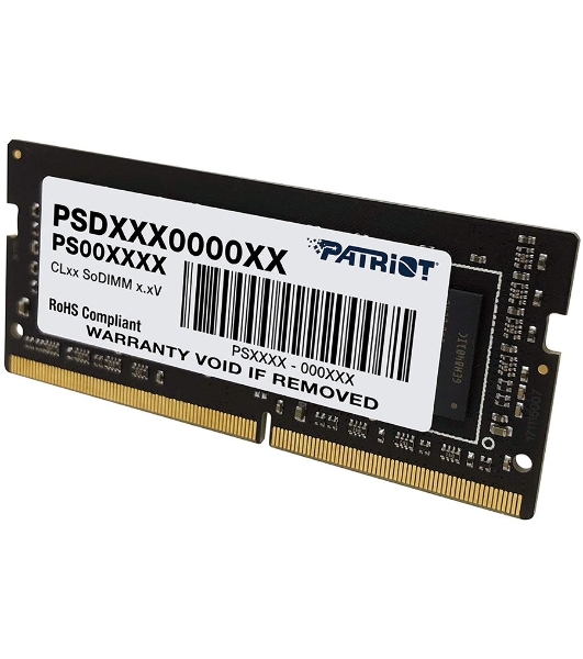 Оперативная память Patriot Signature, DDR4, 4GB (1x4 GB), 2666 MHz, CL19, SO-DIMM