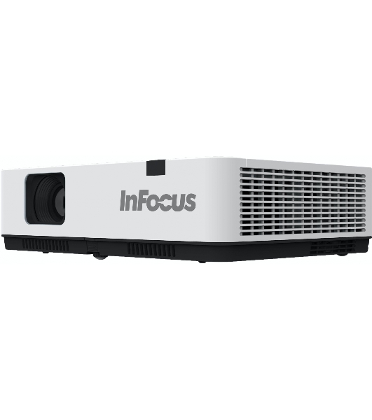 Проектор INFOCUS IN1049 3LCD, 5000 lm, WUXGA, 1.371.65:1, 50000:1, (Full 3D), 16W, 2хHDMI 1.4b, VGA in, CompositeIN, 3,5 мм audio IN, RCAx2 IN, USB-A, VGA out, 3,5 audio OUT, RS232, Mini USB B serv, RJ45, 3,3 кг