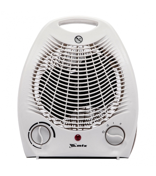 Тепловентилятор MTX FHS-2000, белый, 1000/2000 Вт, 25 м2, термостат