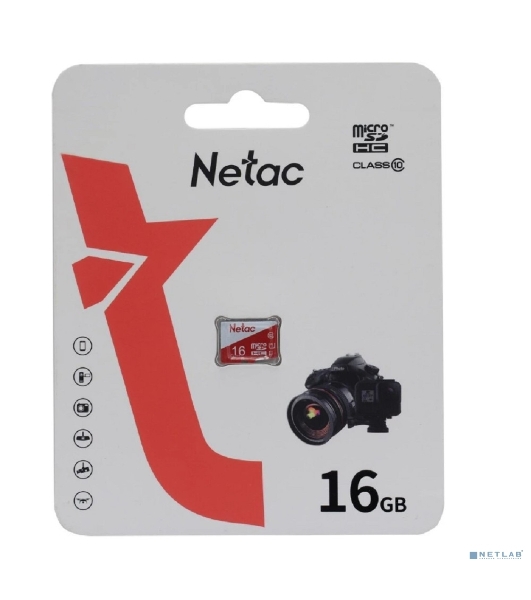 Флеш карта microSDHC 16Gb Netac P500 ECO (50/95 Mb/s, no adapter) (NT02P500ECO-016G-S)