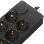 Сетевой фильтр Ippon BK-8-EU-3-10-B 3 м, 8 розеток, черный, коробка, фото7