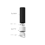 Корпус светильника C7422 SBK черный песок D70*H80mm MR16 GU5.3, фото7