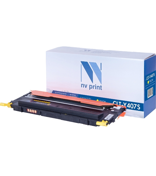 Картридж лазерный NVPrint совместимый Samsung CLT-Y407S Yellow для CLP-325/CLX-3185 (1000k)