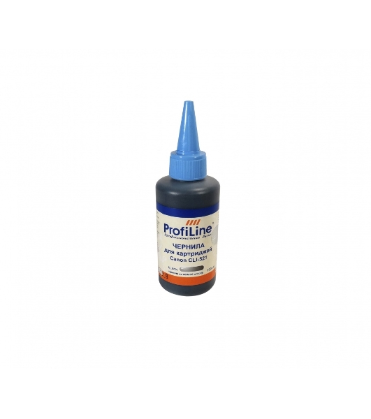 Чернила ProfiLine PL-CLI-521BK для принтеров Canon Pixma Ip3600/IP4600/MP540/MP620/MP630/MP980 черный 100 мл водн