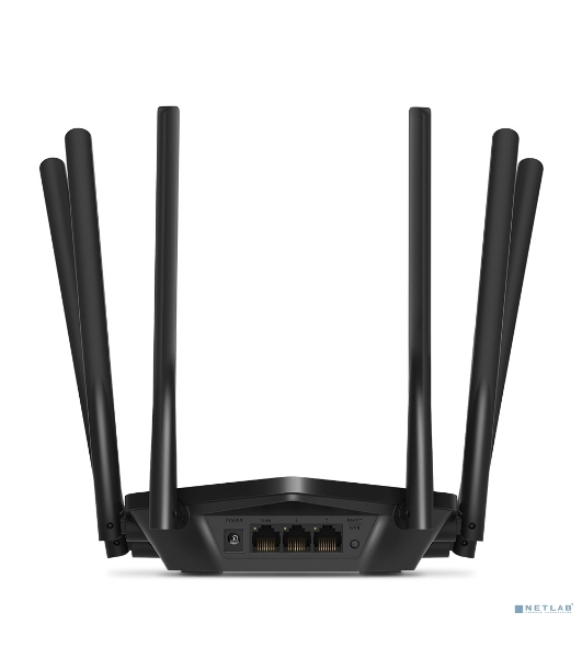 Роутер Mercusys AC1900 Wireless AC Gigabit Router, 600 Mbps at 2.4 GHz + 1300 Mbps at 5 GHz, 6×5dBi Fixed External Antennas with Beamforming, 2× G LAN Ports, 1× G WAN Port, Access Point Mode, 3X3 MU-MIMO, Parental Controls, Guest Network, Smart Connect