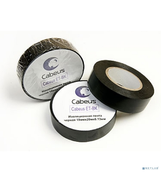 Изоляционная лента Cabeus, черный, 1 шт