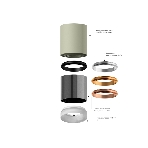 Корпус светильника C7422 SBK черный песок D70*H80mm MR16 GU5.3, фото6