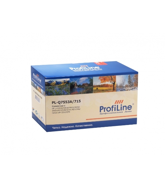 Картридж лазерный ProfiLine PL-Q7553A/715 для принтеров HP LJ P2010/P2014/P2015/2015d/2015n/M2727/M2727nf/M2727nfs/Canon LBP-3310/3370 3000 копий