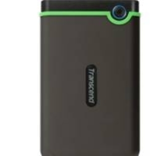 Внешний HDD 2.5' Transcend StoreJet 25M3, 1TB, USB 3.2 Gen 1 Type-A, 5400 rpm, серый