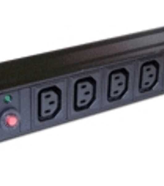 Блок розеток 19' 8 шт. C13, 10A 250V, без шнура питания