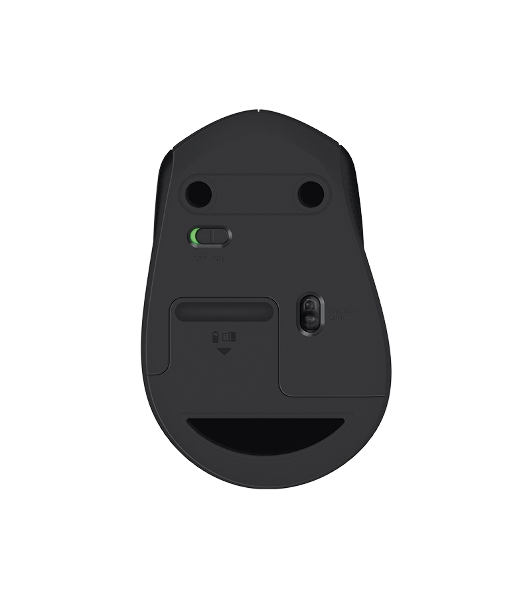 Мышь беспроводная Logitech M330 SILENT PLUS черный, 1000 dpi, радиоканал, USB, кнопки - 3
