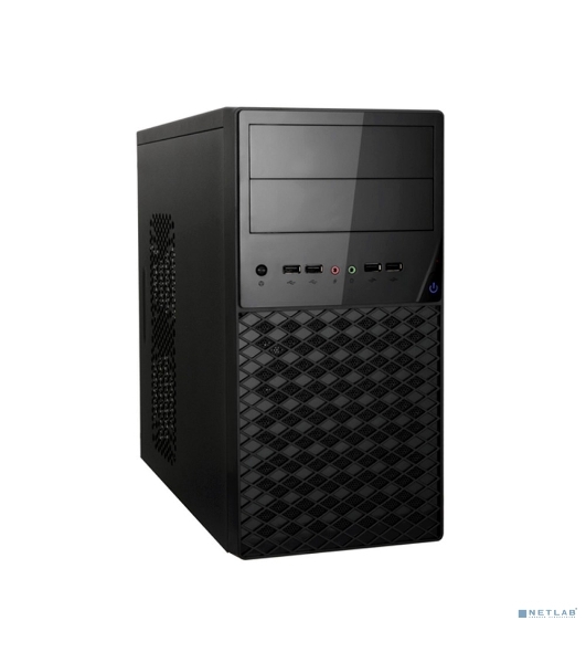 Компьютерный корпус ExeGate EX284031RUS Minitower BA-203U Black, mATX, (AA500, 80мм), 2хUSB+1хUSB 3.0, Audio