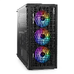 Компьютерный корпус Miditower ExeGate EVO-5001A-EVO800 (ATX, БП EVO800RGb с вент. 12 см, 2хUSB+1хUSB 3.0+HD Audio, черный, 3 вент.12см с RGb подсветкой, боковая панель - закаленное стекло), фото21