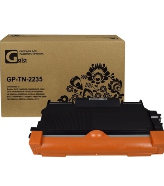 Картридж GalaPrint GP-TN-2235 для принтеров Brother DCP-7060/DCP-7060DR/DCP-7065/DCP-7065DNR/DCP-7070/DCP-7070DWR/HL-2240/HL-2240DR/HL-2250/HL-2250DNR/MFC-7360NR/MFC-7360/MFC-7860/FAX-2845/FAX-2940/HL-2200/HL-2230/HL-2270 1200 копий