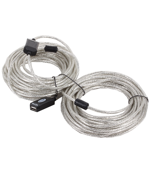 Кабель-адаптер VCOM VUS7049-20M USB2.0-repeater, удлинительный активный <Am-->Af 20м