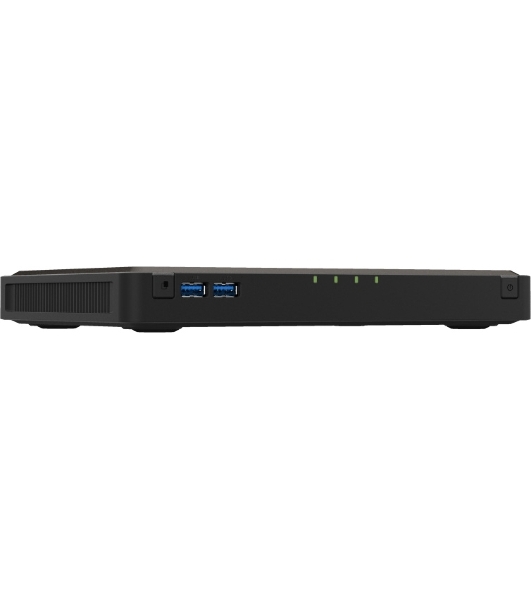 Сетевой RAID накопитель SMB QNAP TbS-464-8G NAS 4-bay M.2 NVMe, Intel Celeron N5105 4-core/4-thread 2.0-2.9 GHz, 8 Gb DDR4, 2 x 2.5 GbE, 2xUSB 3.2 Gen 1 port, 3xUSB 2.0 port, 2xHDMI Output