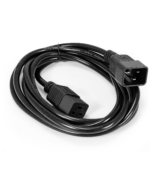 Кабель питания (UPS) ExeGate Special EC20-3S (IEC 320 C19->C20, 3*1.5мм2, CCA, черный, 3м)
