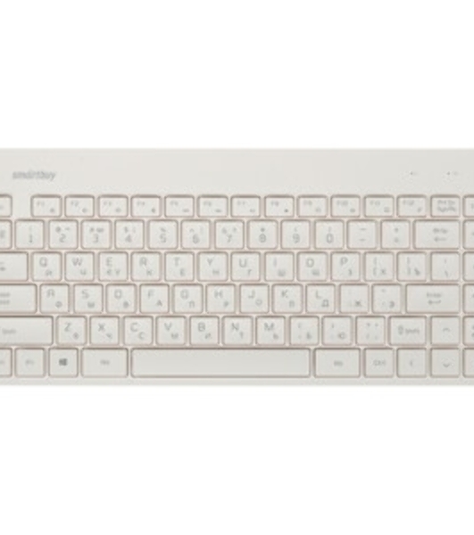 Комплект клавиатура+мышь Smartbuy 220349AG беспроводной, USB, 1600 DPI, белый