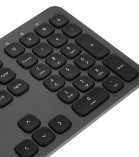 Комплект клавиатура+мышь Oklick 300M беспроводной, USB, 1600 DPI, серый/чёрный